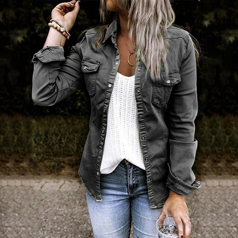 Stylish ladies' denim jacket - Elisa