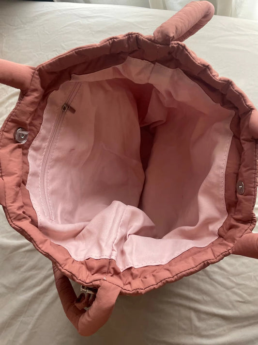 Unique Puffer Handbag with Trendy Volume - Riva