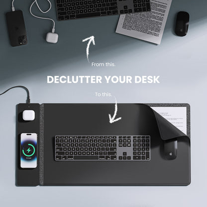 Wireless Rechargeable Desk Mat - ChargePad Flex