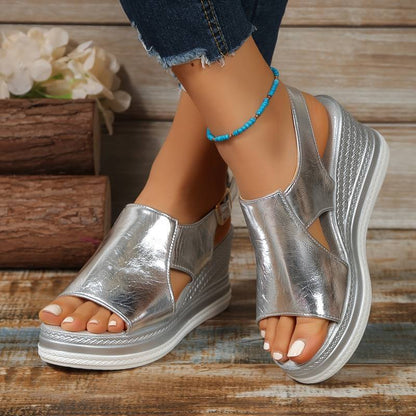 Stylish orthopaedic women's fringed sandals – Tilda