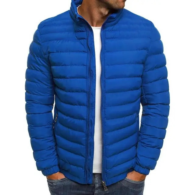 Men's Overcoat with Stand-Up Collar - Lennart