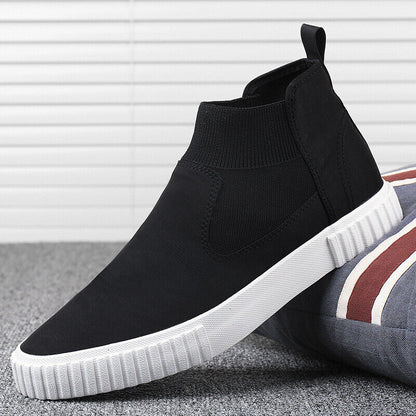 Men's canvas high-top sneakers – Lennard Autumn Edition