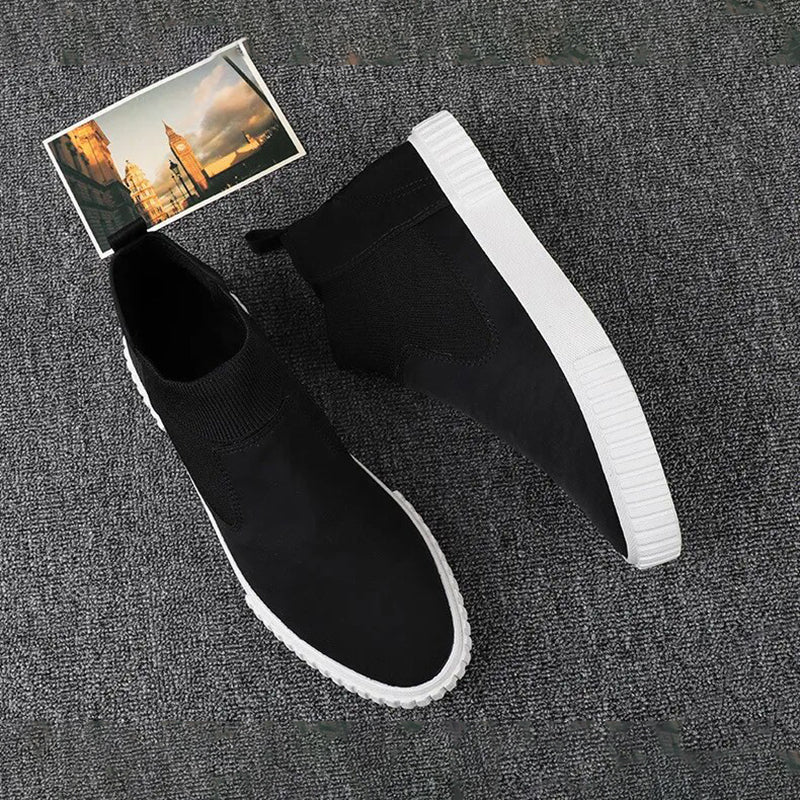 Men's canvas high-top sneakers – Lennard Autumn Edition
