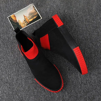 Men's canvas high-top sneakers – Lennard Autumn Edition