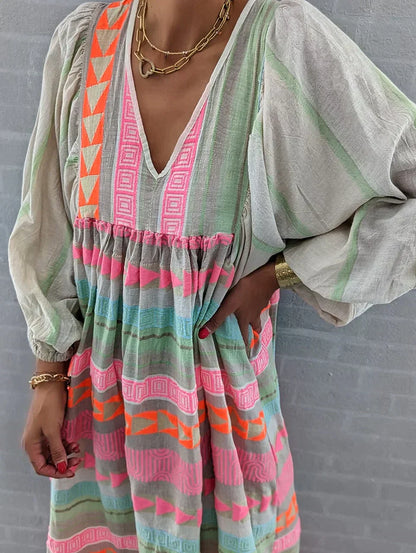 Summer maxi dress with gradient – Solenne