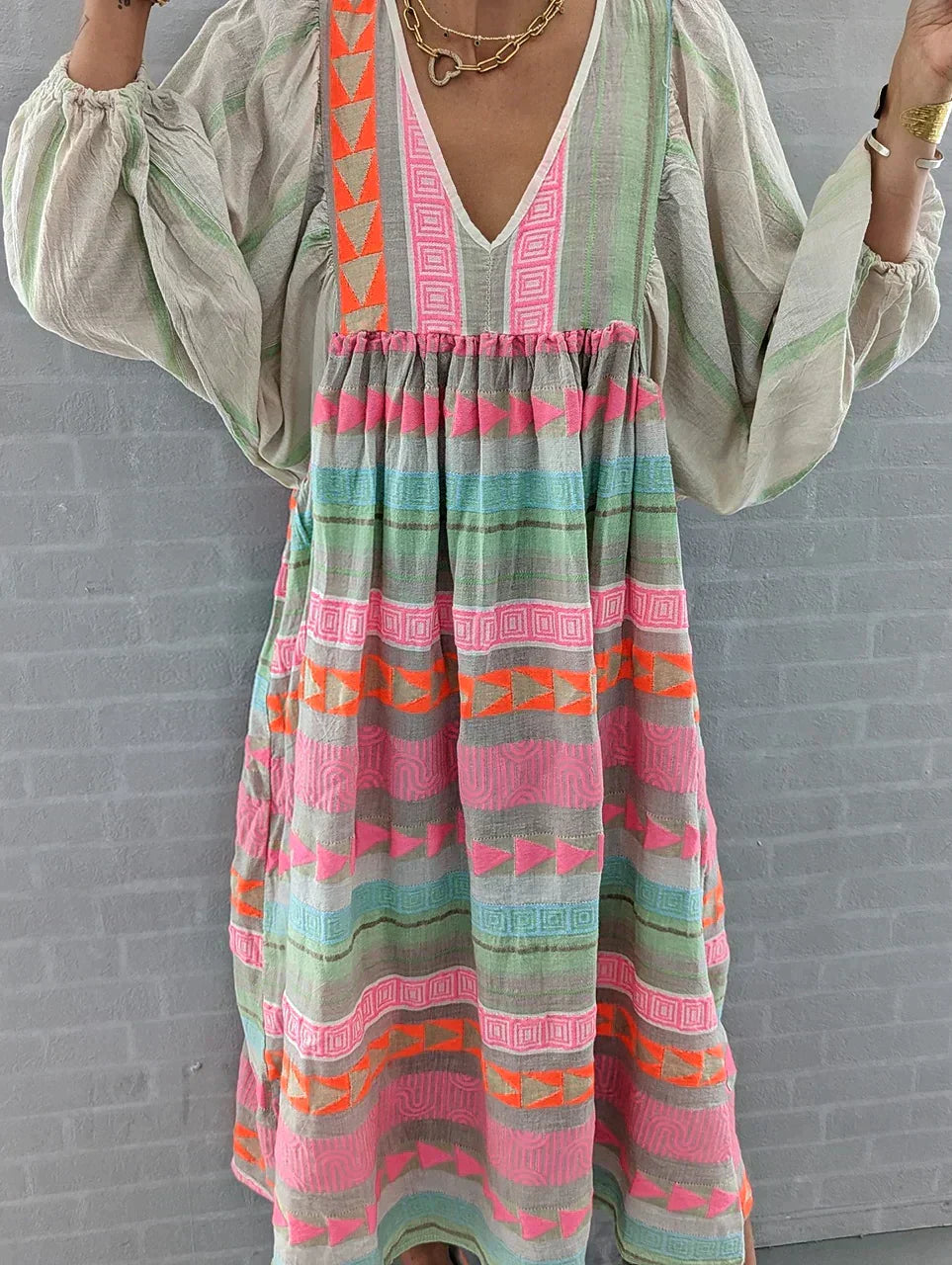 Summer maxi dress with gradient – Solenne