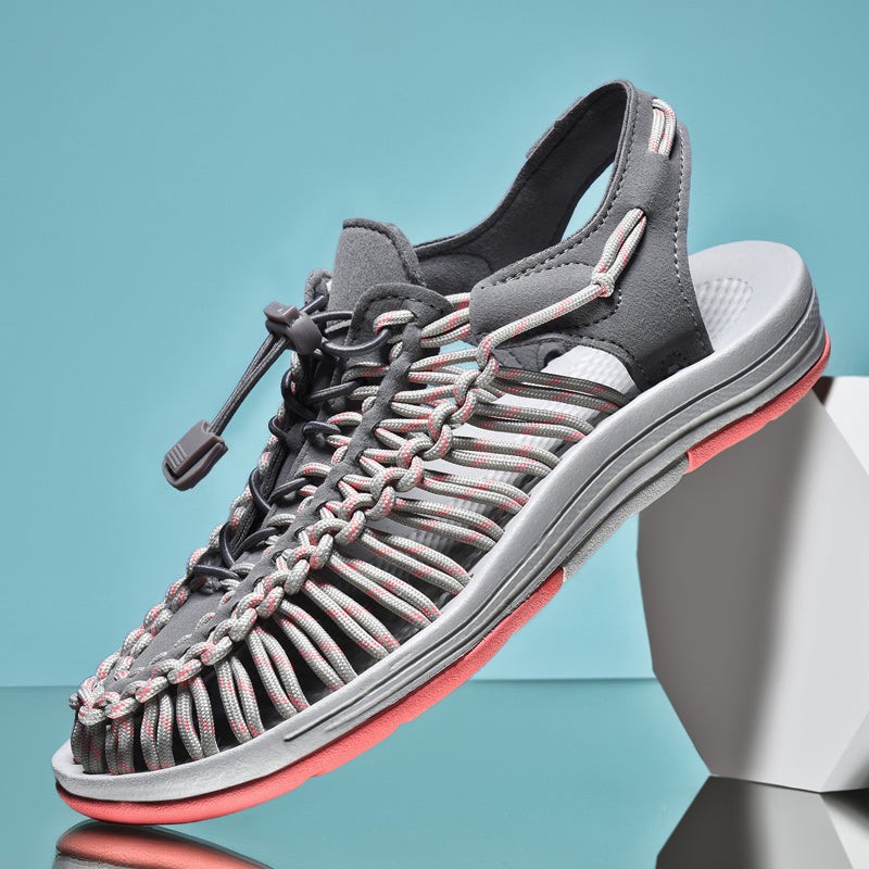 Airy Men's Sandal With A Woven Cord Upper - Joel