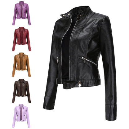 Classic Women's Leather Jacket with Timeless Style 15