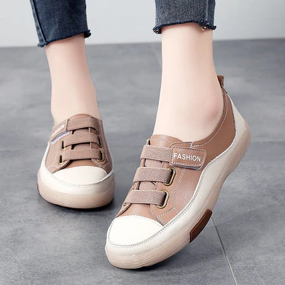 Elegant real leather sneakers for women – Beatrice