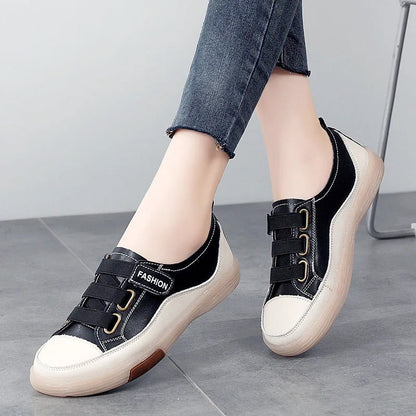 Elegant real leather sneakers for women – Beatrice