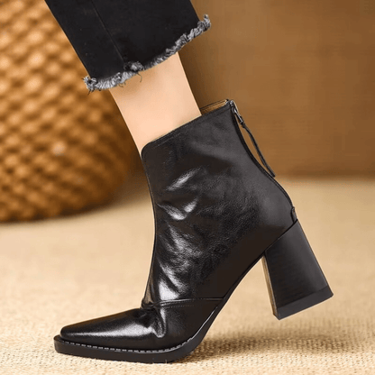 Ankle Boot With Sculpted Mid-Heel - Kellie