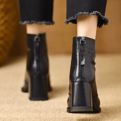 Ankle Boot With Sculpted Mid-Heel - Kellie
