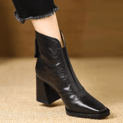 Ankle Boot With Sculpted Mid-Heel - Kellie