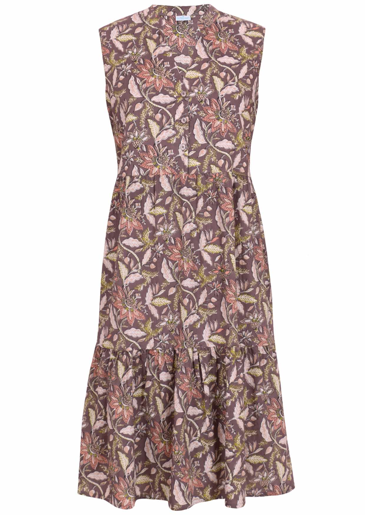 Ärmelloses Midikleid Mit Stufenrock - Dana