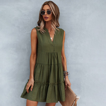 Cheerful summer dress with a relaxed fit – Elin