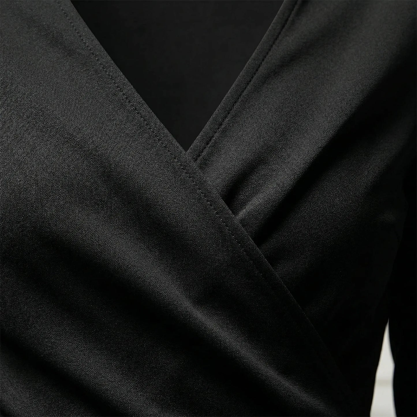 Asymmetric V-Neck Dress - Soraya