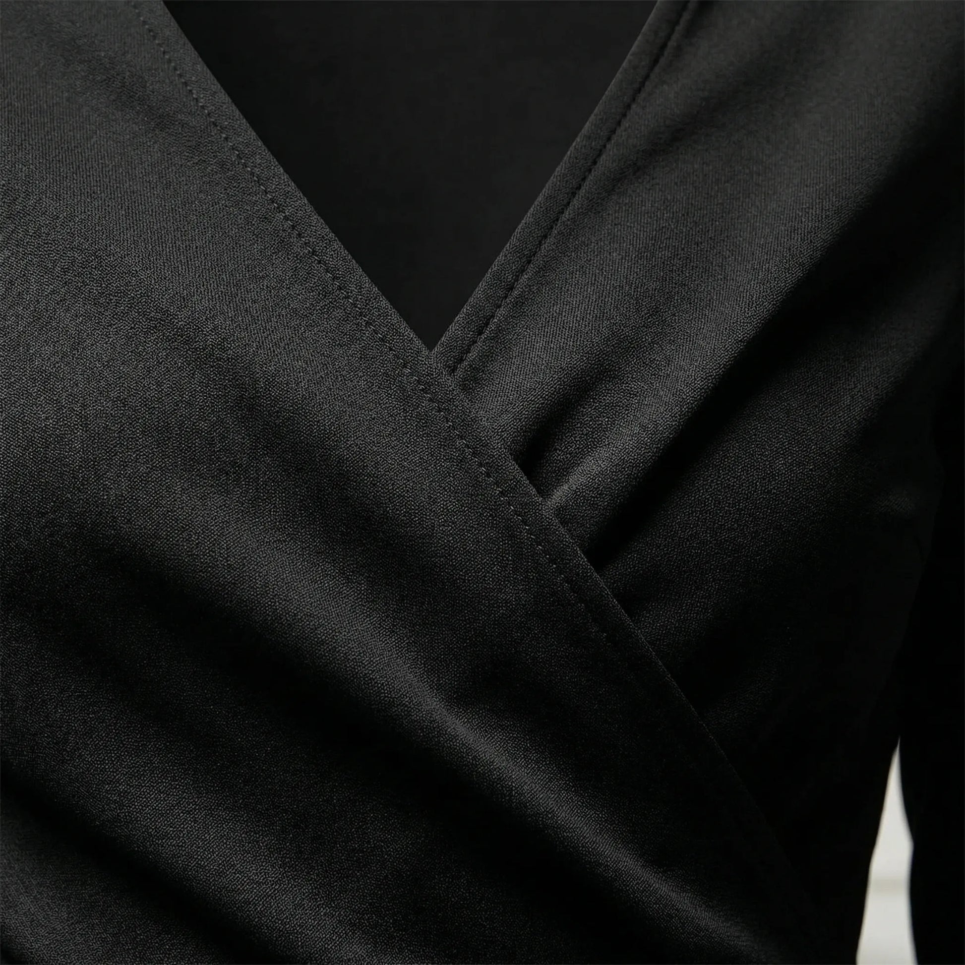 Asymmetric V-Neck Dress - Soraya