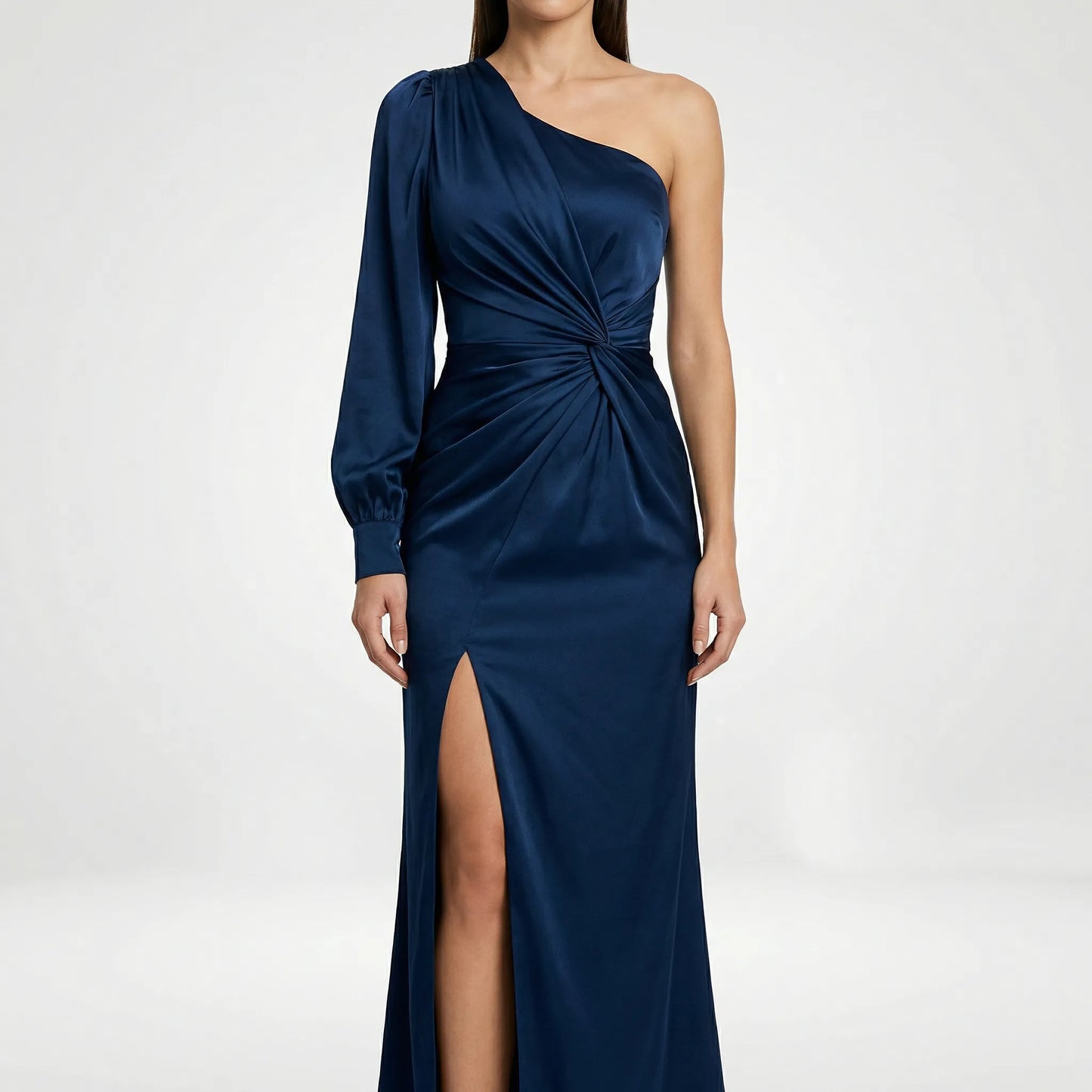 Asymmetrical Single-Sleeve Evening Gown - Joy