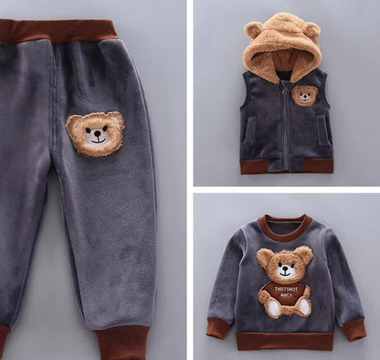 Three-Piece Baby and Toddler Set with Bear Pattern – BearHugs
