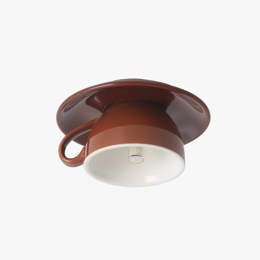 CeramiLux Morandi Coffee Cup Ceiling Light – CeramiLux