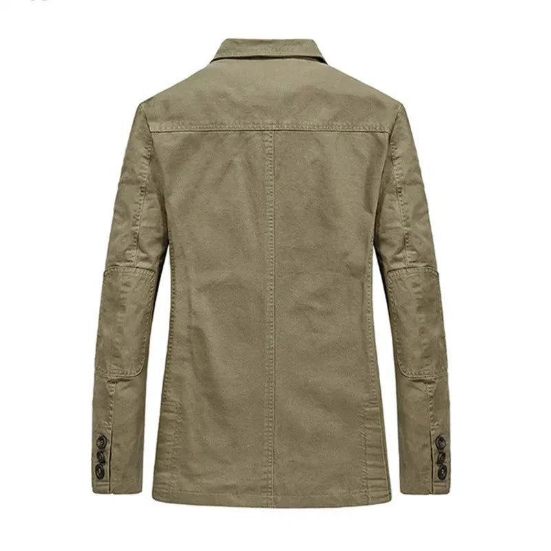 Men's autumn jacket in vintage and military style – Viktor