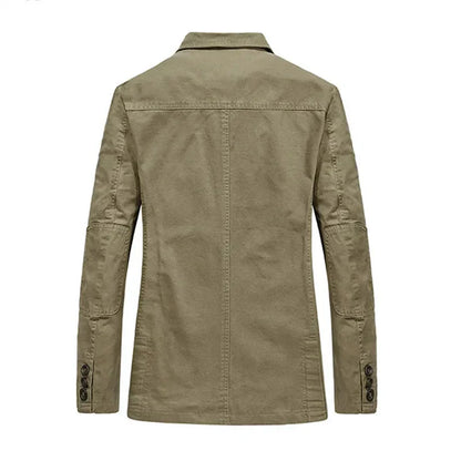 Men's autumn jacket in vintage and military style – Viktor
