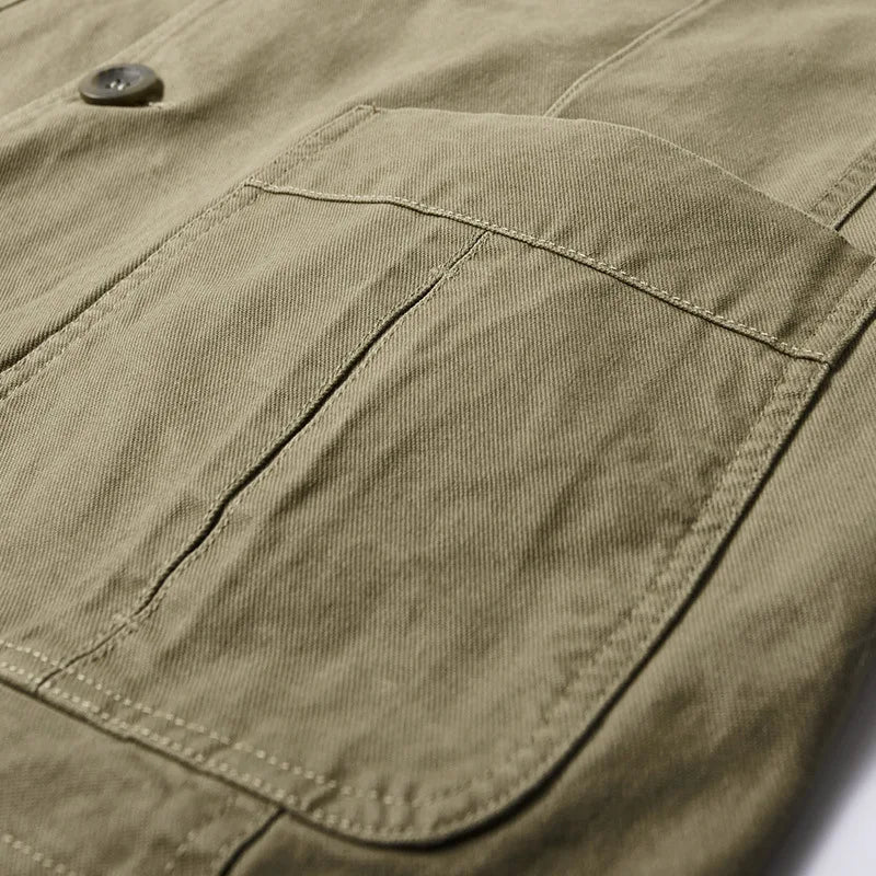 Men's autumn jacket in vintage and military style – Viktor