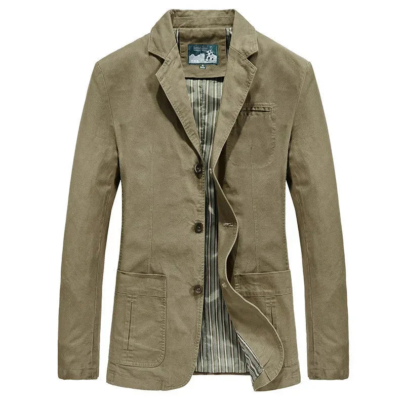 Men's autumn jacket in vintage and military style – Viktor