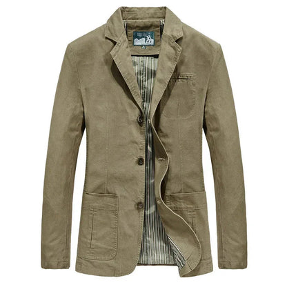 Men's autumn jacket in vintage and military style – Viktor
