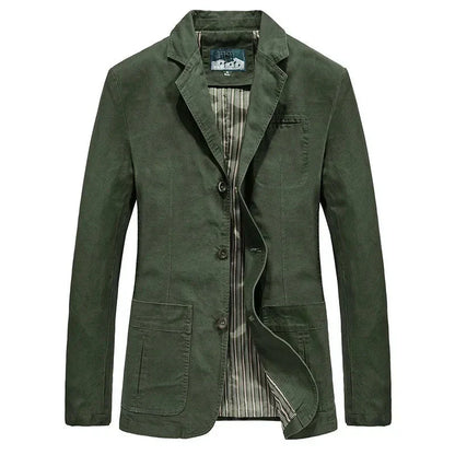 Men's autumn jacket in vintage and military style – Viktor