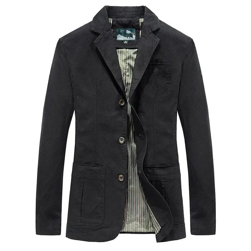 Men's autumn jacket in vintage and military style – Viktor