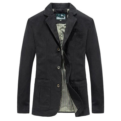 Men's autumn jacket in vintage and military style – Viktor