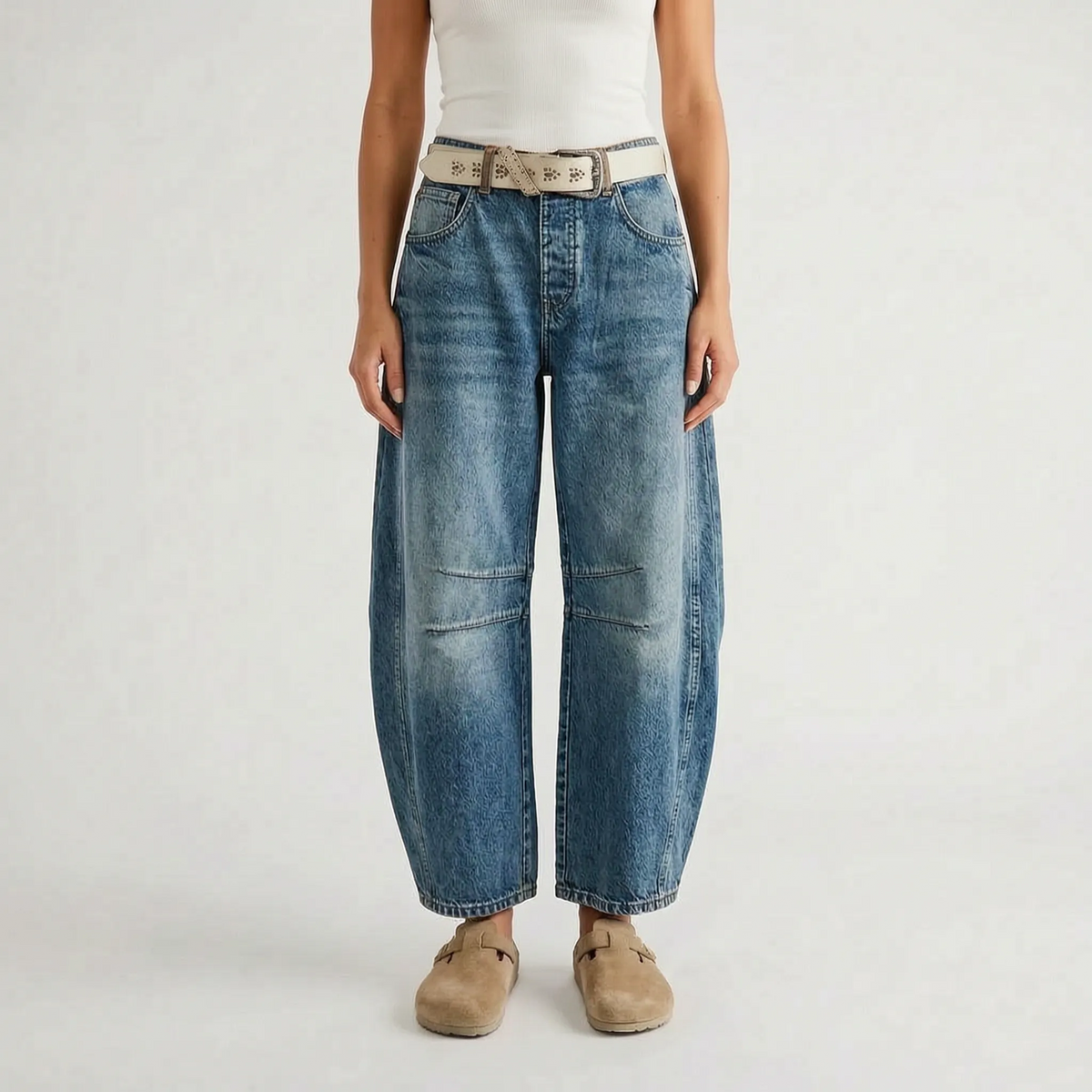 Barrel Jeans Damen -  Juanita