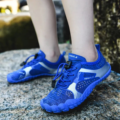 Children's beach shoes with a firm sole & secure fit – WaveTrek