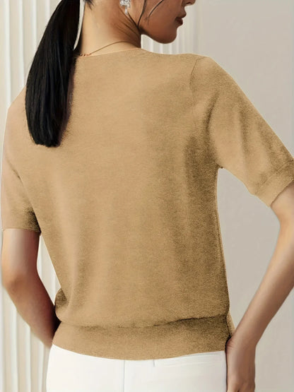 Ladies Short Sleeve Spring Sweater – Mila