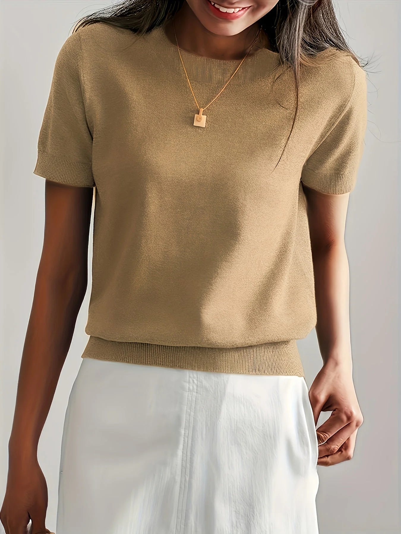Spring Sweater with Short Sleeves – Mira