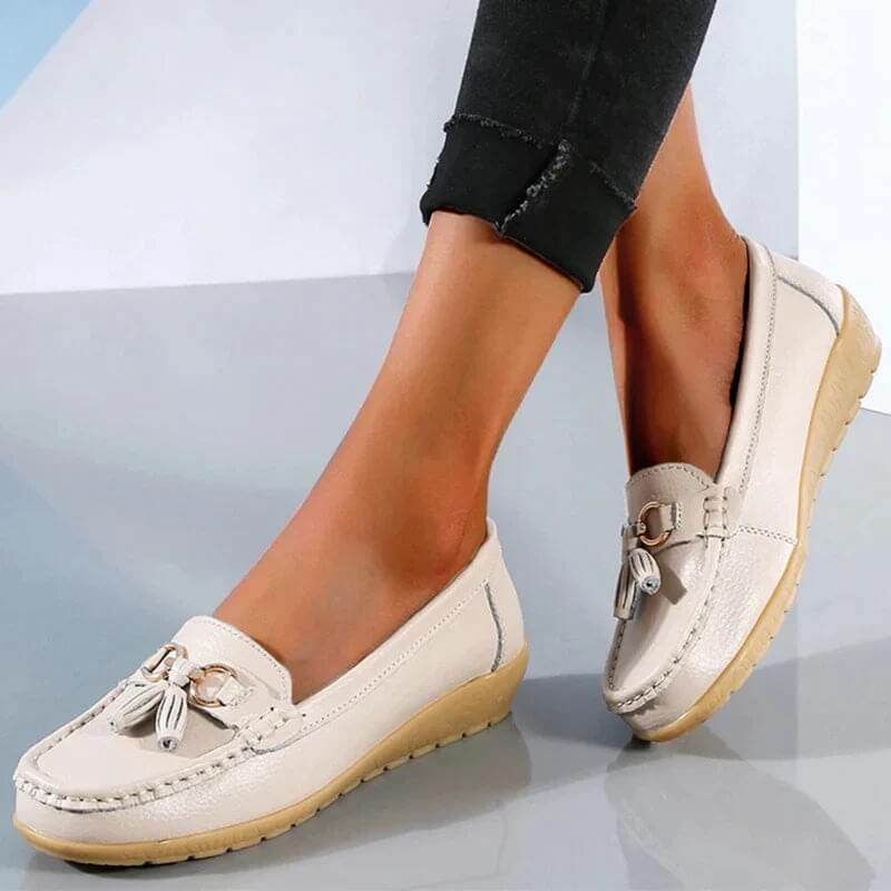 Ergonomic Leather Sandals - ElegaWalk