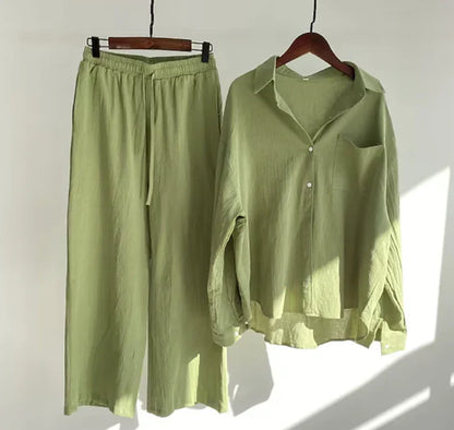 Lightweight two-piece summer set made of linen – Geneve