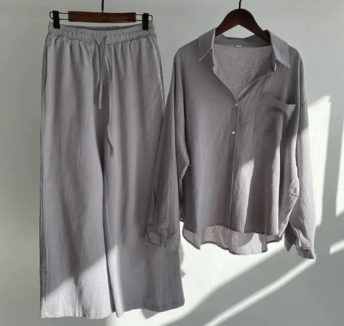 Lightweight two-piece summer set made of linen – Geneve