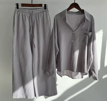 Lightweight two-piece summer set made of linen – Geneve