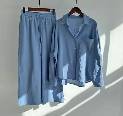 Lightweight two-piece summer set made of linen – Geneve