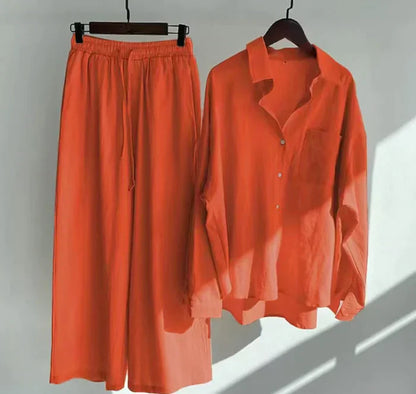 Lightweight two-piece summer set made of linen – Geneve