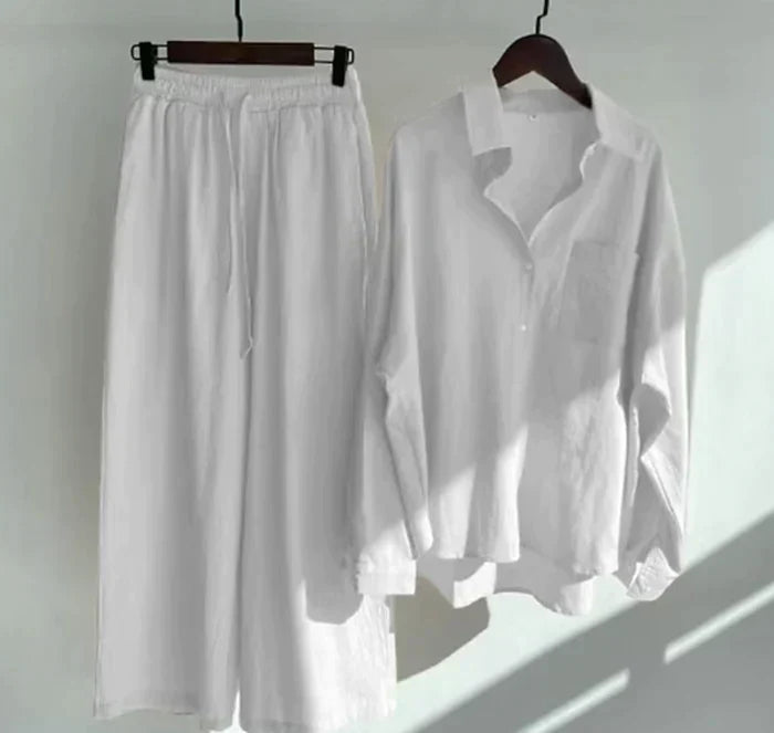 Lightweight two-piece summer set made of linen – Geneve
