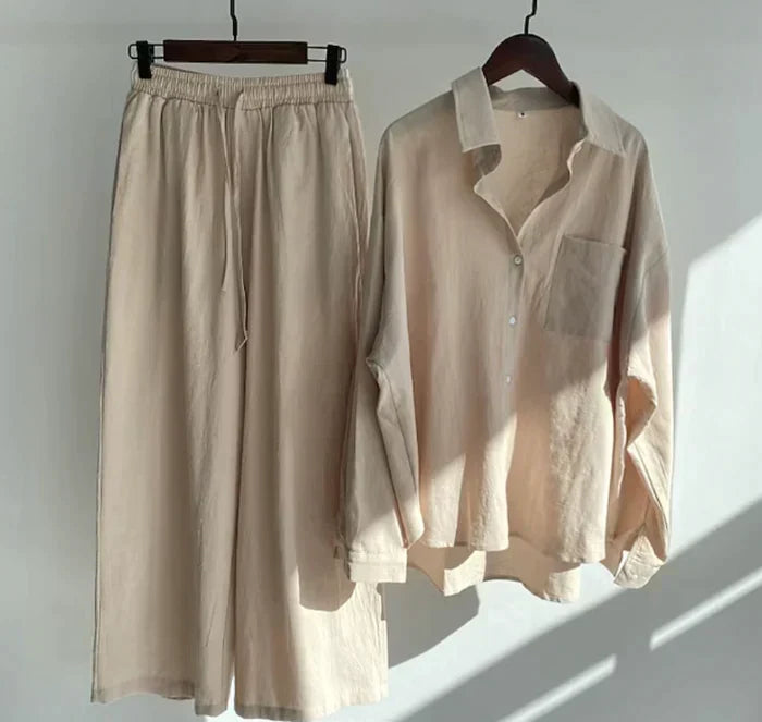 Lightweight two-piece summer set made of linen – Geneve
