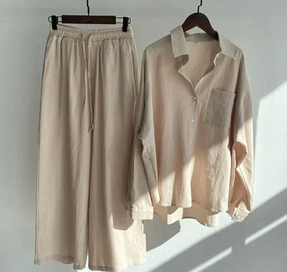 Lightweight two-piece summer set made of linen – Geneve