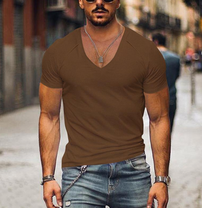 Men's T-Shirt with V-neck - Timo