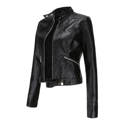 Classic Women's Leather Jacket with Timeless Style 9