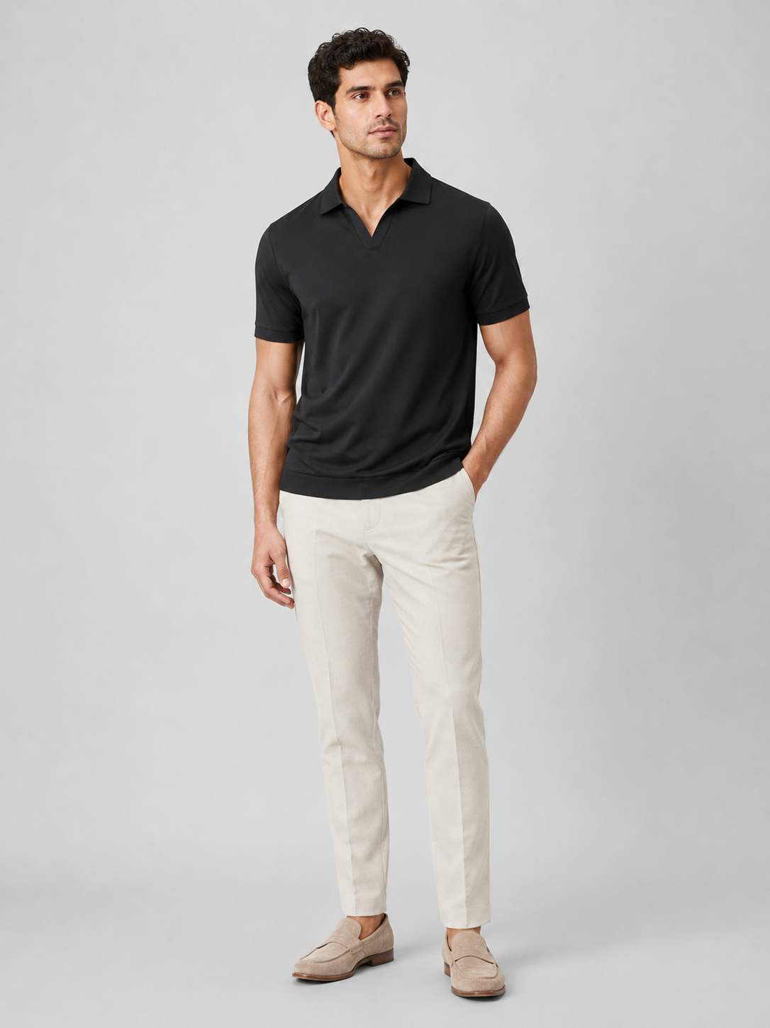 Men's Silky Touch Polo Shirt - Breathable Soft Solid Summer Top 8