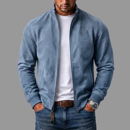 Suede Bomber Jacket for Men 4