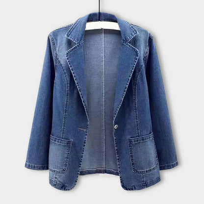 Ladies' denim blazer with an elegant cut – Nora
